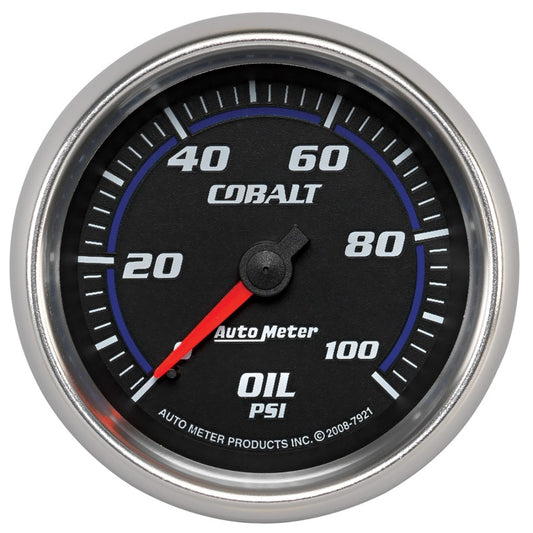 Autometer Cobalt 66mm 0-100 PSI Oil Pressure Gauge 7921