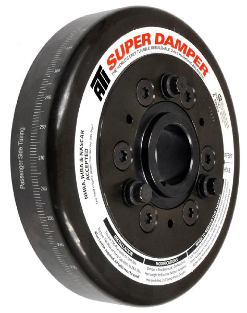 ATI Damper - 7.074in - Steel - Ford - 332-428 - Fe - Chevy Frt - 3 Ring ATI918310