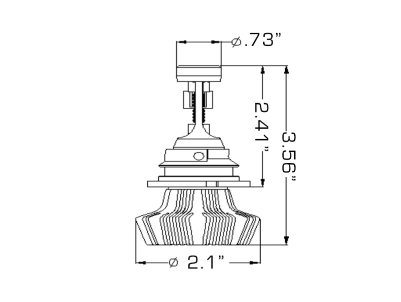 Oracle 9007 4000 Lumen LED Headlight Bulbs (Pair) - 6000K - eliteracefab.com