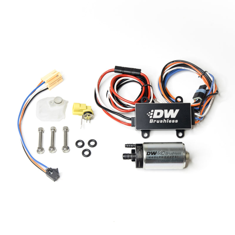 DeatschWerks 14-19 Ford Fiesta ST 440lph InTank Brushless Fuel Pump w/9-0912 Instl kit/C102 Contrllr - eliteracefab.com