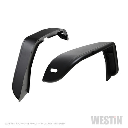 Westin 18-20 Jeep Wrangler JL / 20 Gladiator Tube Fenders - Front - Textured Black - eliteracefab.com