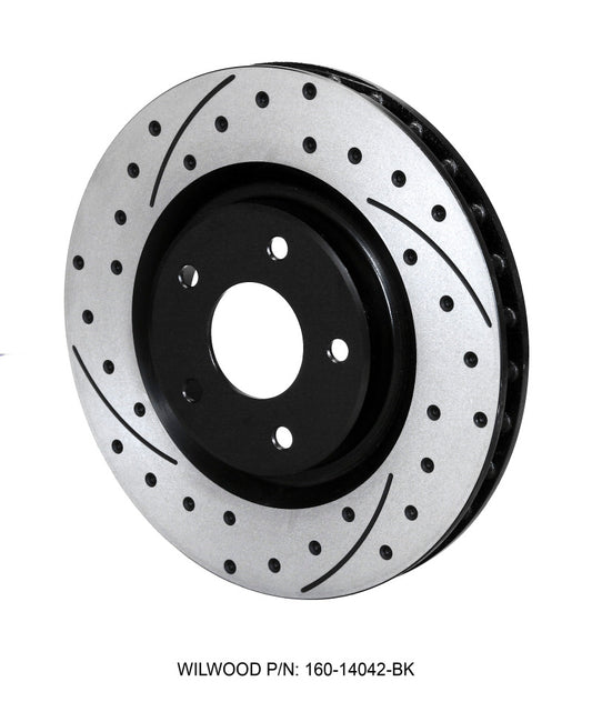 Wilwood Rotor-Front-SRP-C5/C6 Vette R/H-BLK 12.80 x 1.25 - 5 x 4.75 Wilwood