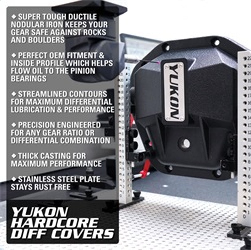 Yukon Gear Hardcore Diff Cover for Dana 44 - Nodular Iron Yukon Cover - eliteracefab.com