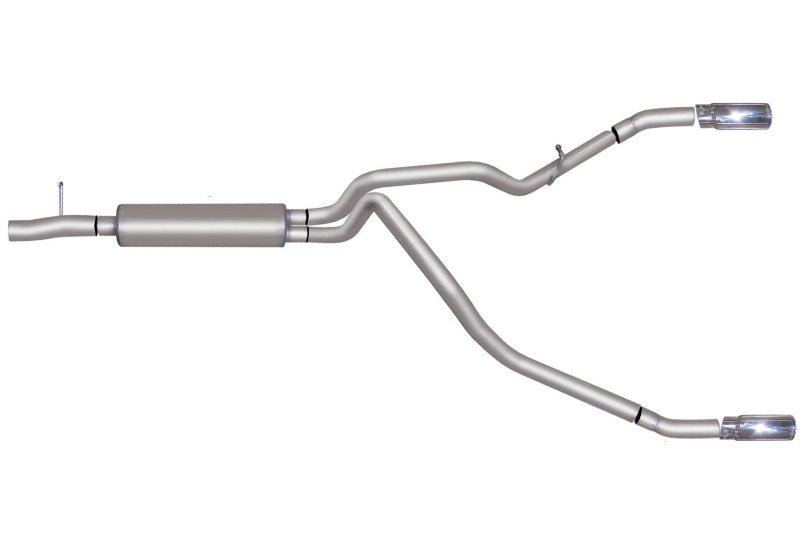 Gibson 11-16 Ford F-250 Super Duty King Ranch 6.2L 2.5in Cat-Back Dual Split Exhaust - Aluminized Gibson