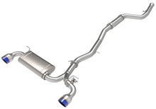 Load image into Gallery viewer, aFe POWER Takeda 2021 Toyota Supra 2.0L (t) 2.5in-3in 304 SS CB Exhaust w/ Blue Tips - eliteracefab.com