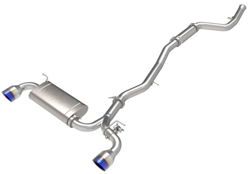 aFe POWER Takeda 2021 Toyota Supra 2.0L (t) 2.5in-3in 304 SS CB Exhaust w/ Blue Tips - eliteracefab.com