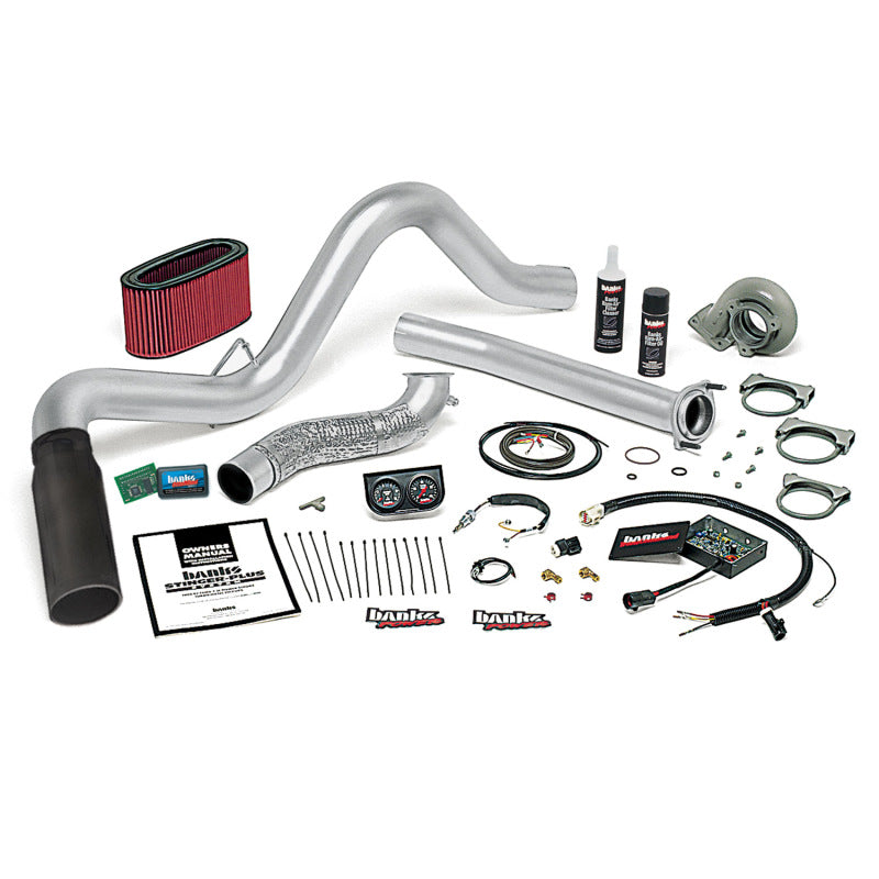 Banks Power 94-95.5 Ford 7.3L Man Stinger-Plus System  Single Exhaust Black