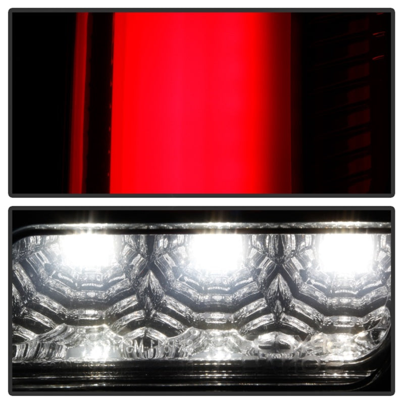 Spyder 10-12 Ford Mustang Light Bar Seq Turn Signal LED Tail Lights - Smoke ALT-YD-FM10-LED-SM - eliteracefab.com