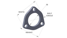 Load image into Gallery viewer, Vibrant 3-Bolt T304 SS Exhaust Flange (2.5in I.D.) - eliteracefab.com