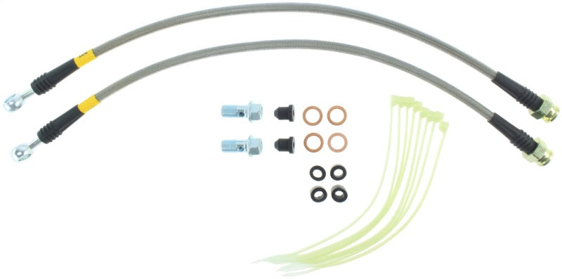 STOPTECH 11-14 JEEP GRAND CHEROKEE (ALL) STAINLESS STEEL FRONT BRAKE LINES, 950.58001 - eliteracefab.com
