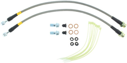 STOPTECH 11-14 JEEP GRAND CHEROKEE (ALL) STAINLESS STEEL FRONT BRAKE LINES, 950.58001 - eliteracefab.com