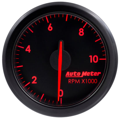 Autometer Airdrive 2-1/6in Tachometer Gauge 0-10K RMP - Black 9197-T
