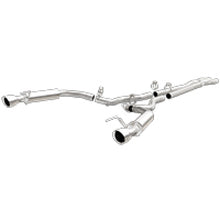 Load image into Gallery viewer, MagnaFlow Cat Back, SS, 2.5in, Competition, Dual Split Polished 4.5in Tips 2015 Ford Mustang V6 3.7L - eliteracefab.com