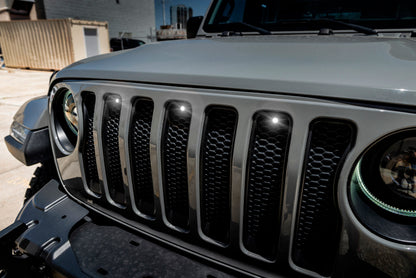 Oracle Pre-Runner Style LED Grille Kit for Jeep Wrangler JL - White - eliteracefab.com