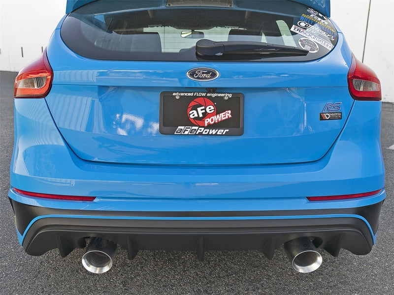 aFe Takeda 3in 304 SS Axle-Back Exhaust System w/ Polished Tip 16-18 Ford Focus RS 2.3L (t) aFe