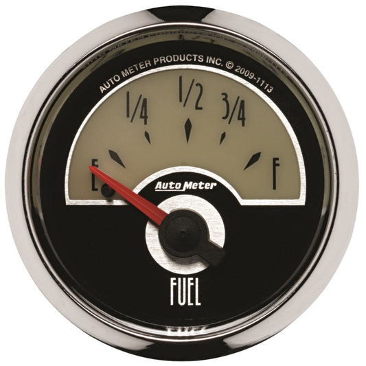 AutoMeter Gauge Fuel Level 2-1/16in. 0 Ohm(e) to 90 Ohm(f) Elec Cruiser 1113