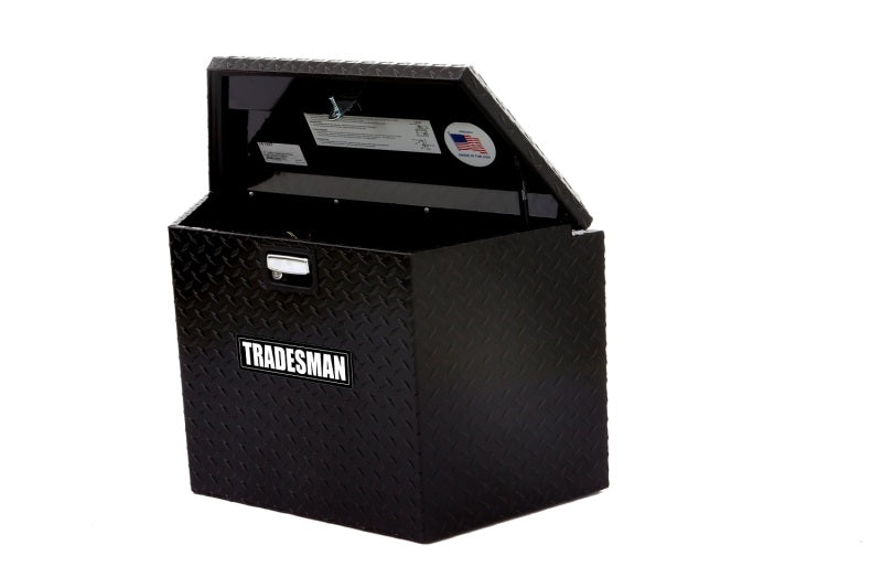 Tradesman Aluminum Trailer Tongue Storage Box (21in.) - Black Tradesman