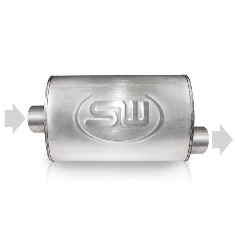 Stainless Works 2.25in ID CENTER INLET/ 2.25in OD OFFSET OUTLET 4inX8in Stainless Works