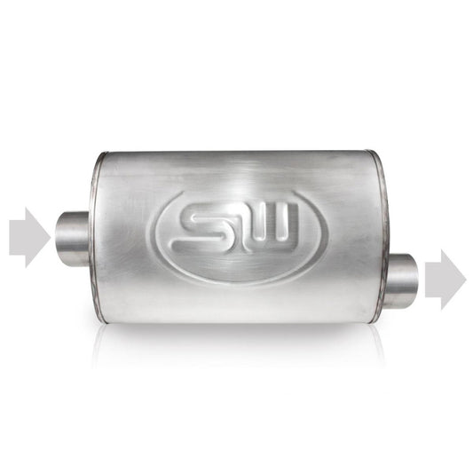 Stainless Works 2.5in ID CENTER INLET/ 2.5in OD OFFSET OUTLET 5inX9in Stainless Works
