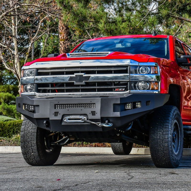 Westin 16-18 Chevrolet Silverado 1500 Pro-Series Front Bumper - Textured Black Westin