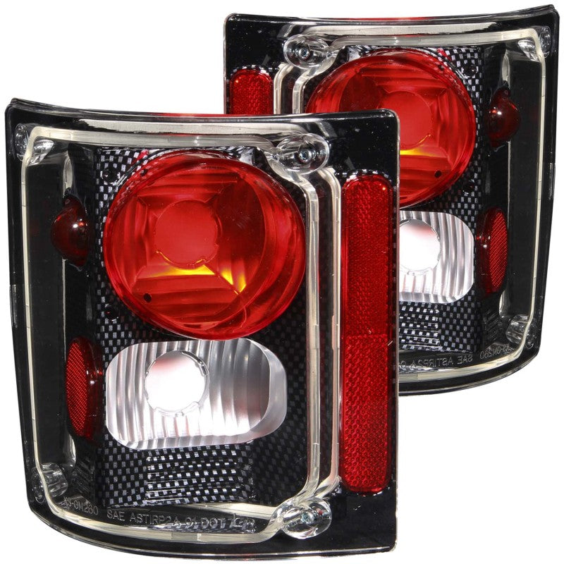 ANZO USA Chevrolet C Taillights Carbon; 1973-1987 - eliteracefab.com