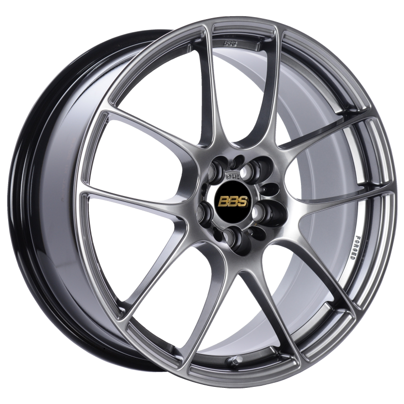 BBS RF 18x8 5x120 ET35 Diamond Black Wheel -82mm PFS/Clip Required BBS