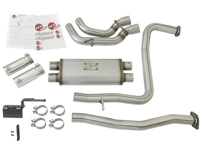 aFe POWER Rebel Series 2-1/2in 409 SS Cat Back Exhaust w/ Polished Tips 16-17 Nissan Titan V8 5.6L aFe