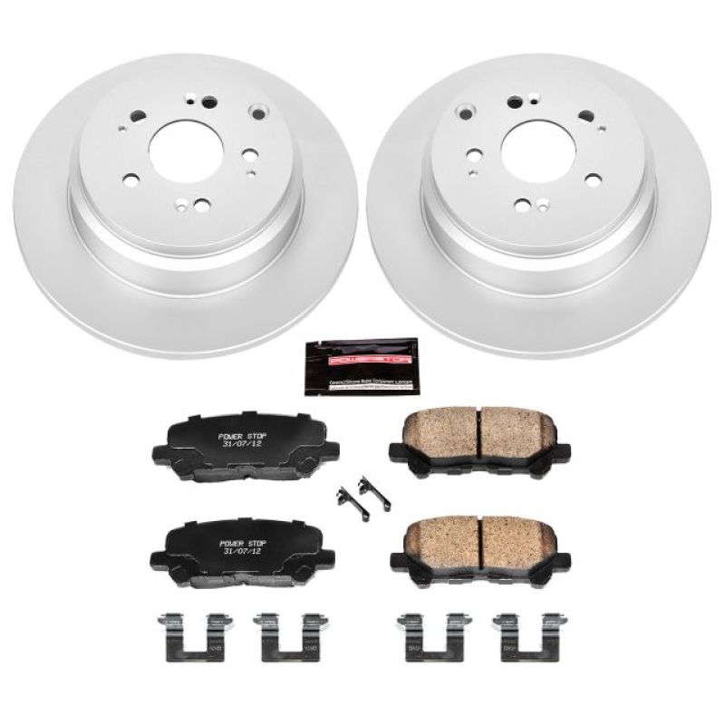 Power Stop 07-13 Acura MDX Rear Z17 Evolution Geomet Coated Brake Kit - eliteracefab.com