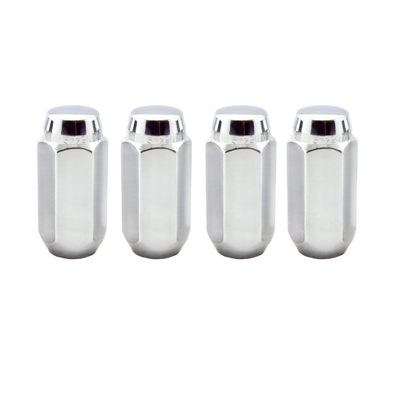 McGard Hex Lug Nut (Cone Seat) M14X1.5 / 13/16 Hex / 1.945in. Length (4-Pack) - Chrome - eliteracefab.com