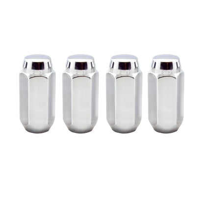 McGard Hex Lug Nut (Cone Seat) M14X1.5 / 13/16 Hex / 1.945in. Length (4-Pack) - Chrome - eliteracefab.com