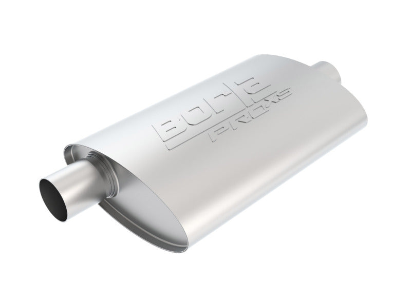 Borla Universal 2.25in Inlet/Outlet Oval Center/Offset 14in x 4in x 9.5in ProXS Muffler - eliteracefab.com