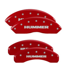 Load image into Gallery viewer, MGP 4 Caliper Covers Engraved Front &amp; Rear MGP Red finish silver ch