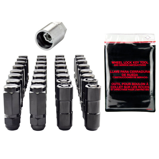 McGard 9/16-18 Black 8 Lug Wheel Install Kit Cone Seat - 84844