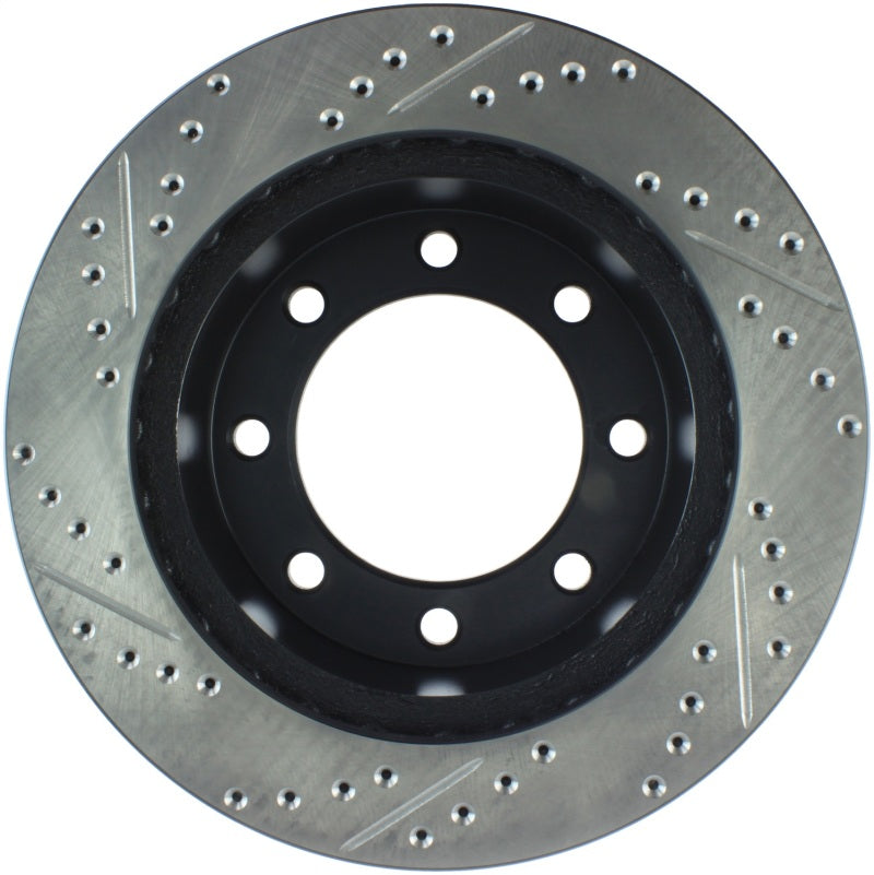 StopTech 00-05 Ford Excursion 4WD / 99-04 F250/F350 Pickup Front Slotted & Drilled Left Rotor Stoptech