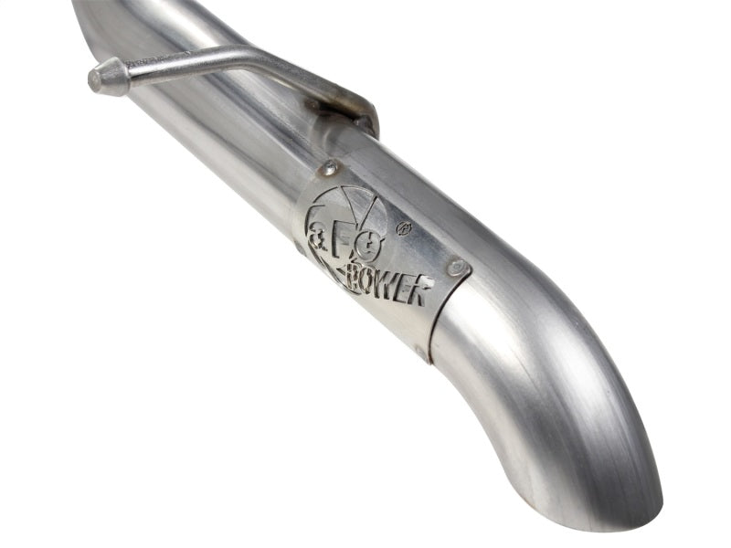 aFe MACHForce XP Exhaust Cat-Back 3in SS-409 Hi-Tuck inRBin 12-14 Jeep Wrangler Unlimited V6 4Dr aFe