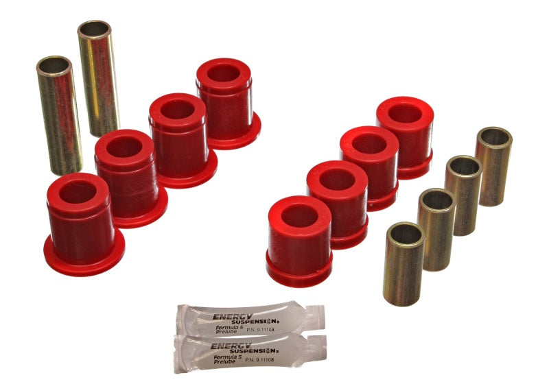 Energy Suspension 87-95 Nissan Pathfinder 2WD/4WD Red Front Control Arm Bushing Set - eliteracefab.com