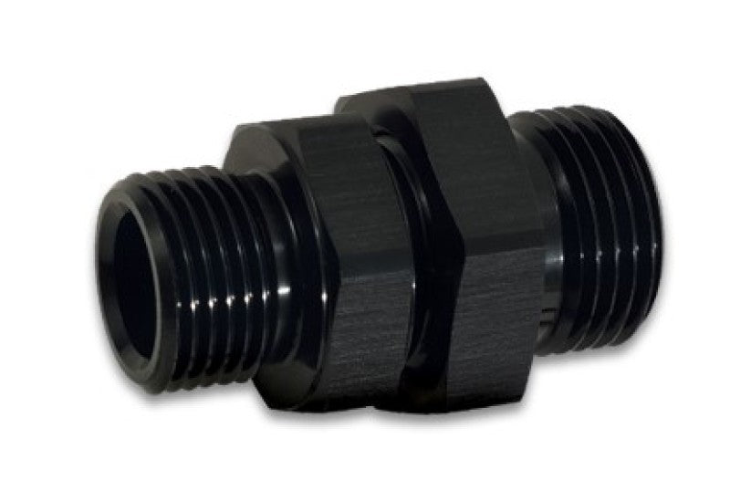 Vibrant -10AN to -8AN ORB Male to Male Union Adapter - Anodized Black Vibrant