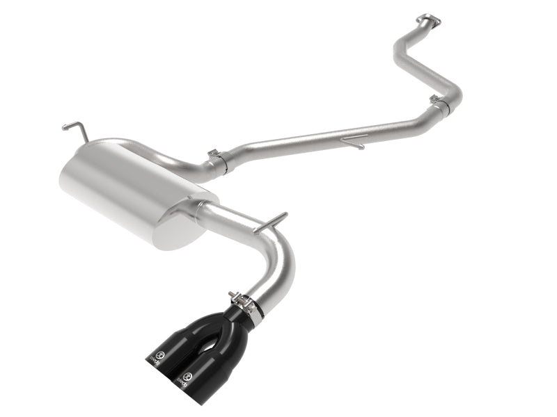 aFe POWER Takeda 2in to 2-1 304 SS Cat-Back Exhaust w/ Black Tips 11-17 Lexus CT200h 1.8L aFe