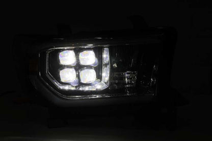 AlphaRex 880774 07-13 Toyota Tundra NOVA LED Proj Headlights Black w/ Activ Light/Seq Signal/DRL