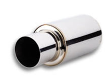 Load image into Gallery viewer, Vibrant TPV Turbo Round Muffler (17in Long) with 4in Round Tip Straight Cut - 3in inlet I.D. - eliteracefab.com