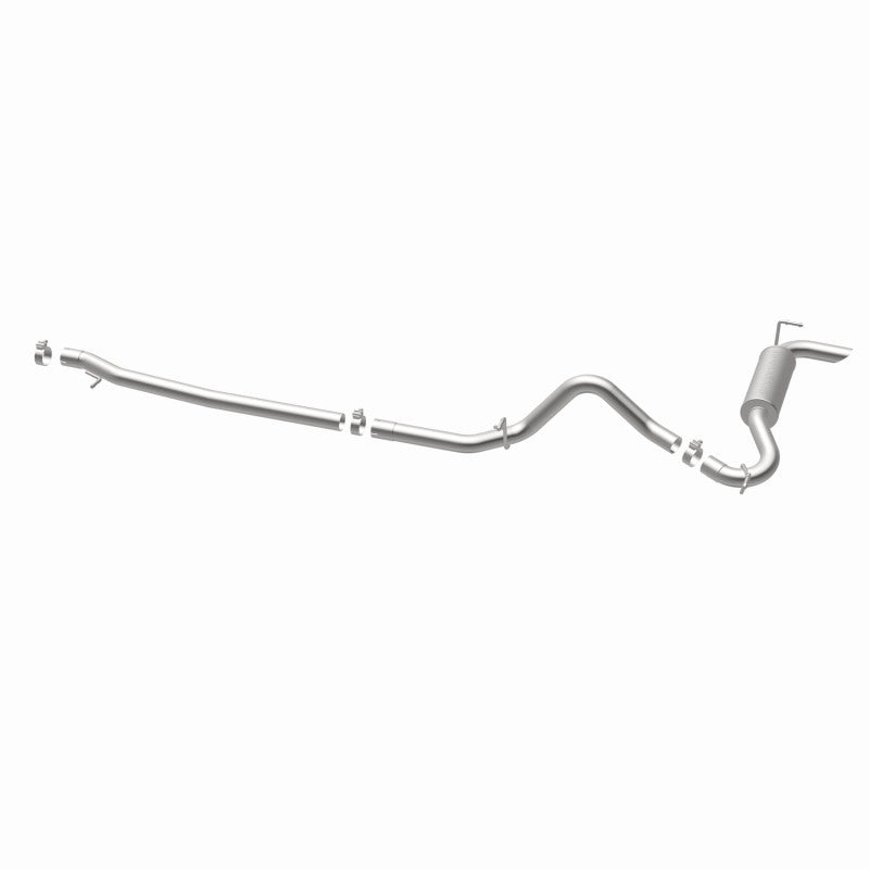 MagnaFlow 12-14 Jeep Wrangler 4dr Single Straight Rear P/S Exit Stainless C/B Performance Exhaust Magnaflow
