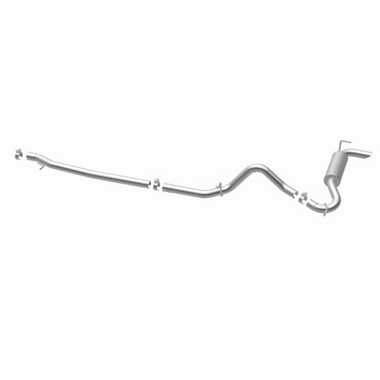 MagnaFlow 12-14 Jeep Wrangler 4dr Single Straight Rear P/S Exit Stainless C/B Performance Exhaust Magnaflow