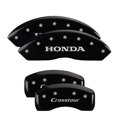 MGP 4 Caliper Covers Engraved Front & Rear i-Vtec Black finish silver ch MGP