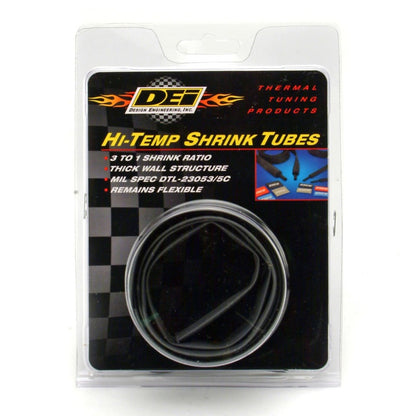 DEI Hi-Temp Shrink Tube Kit - 9/12/18/24mm x 2ft - Black DEI