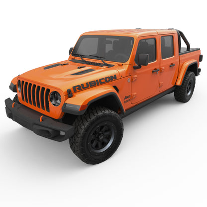EGR 20-22 Jeep Gladiator RollTrac S-Series Black Powder Coated Sports Bar Jeep Gladiator - eliteracefab.com