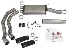 Load image into Gallery viewer, aFe Rebel Exhausts Cat-Back SS Ford F-150 04-08 V8 4.6/5.4L w/ Black Tips - eliteracefab.com