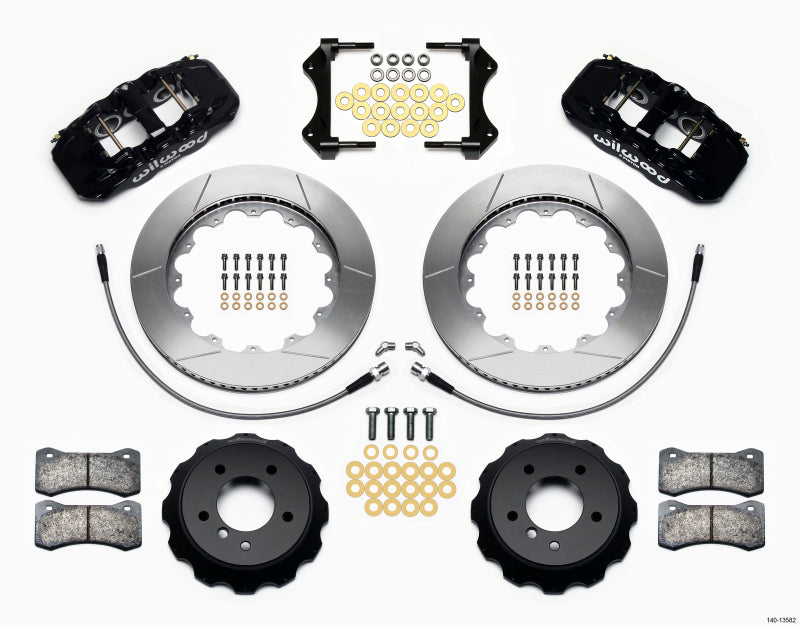 Wilwood AERO6 Front Hat Kit 14.00 2007-2011 BMW E90 Series w/Lines Wilwood
