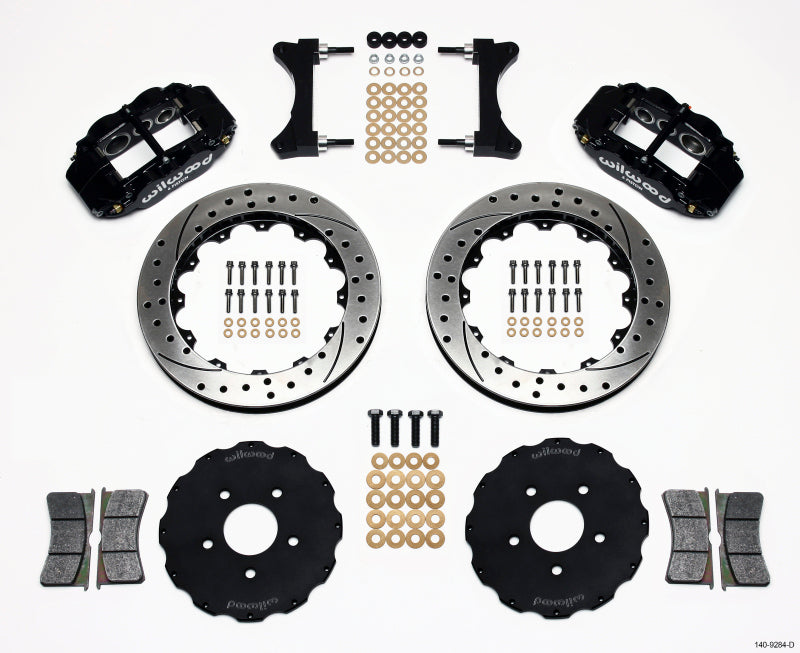 Wilwood Narrow Superlite 6R Front Hat Kit 13.06in Drilled Mitsubishi EVO VIII Wilwood