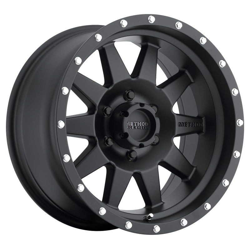 Method MR301 The Standard 20x9 +18mm Offset 6x5.5 108mm CB Matte Black Wheel - eliteracefab.com