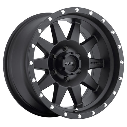 Method MR301 The Standard 15x7 -6mm Offset 6x5.5 108mm CB Matte Black Wheel - eliteracefab.com